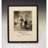 Signed Prince Rainier and Princess Grace of Monaco photograph