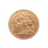 Coins - Victorian gold sovereign, 1892