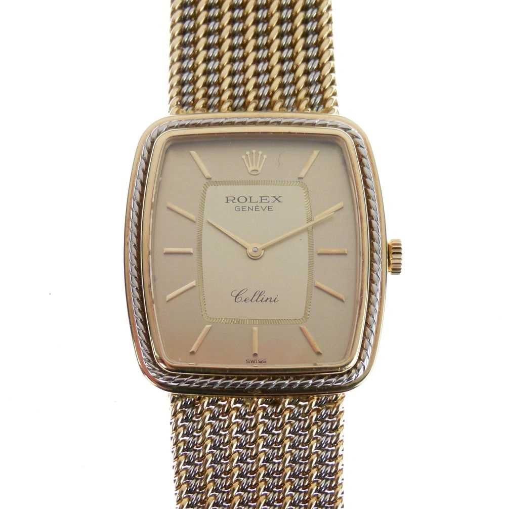 Rolex Geneve gentleman's Cellini 18ct gold bracelet watch