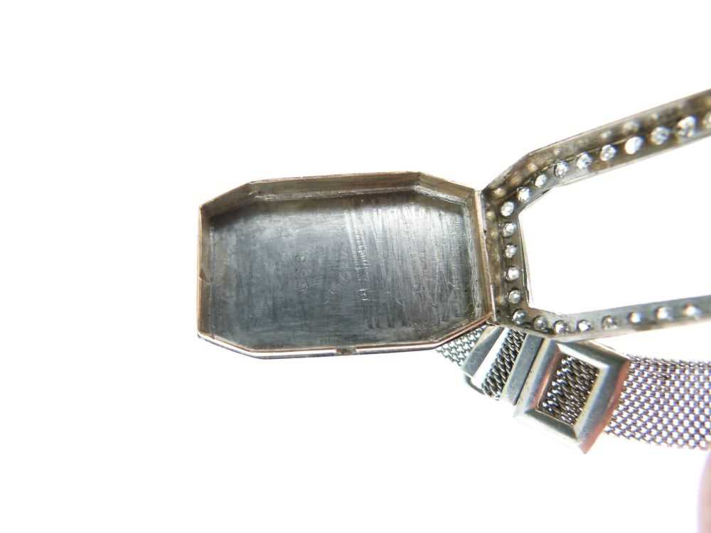 Lady's Art Deco white metal cased cocktail bracelet watch - Image 6 of 6