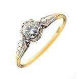 Solitaire diamond ring