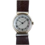 J.W. Benson - Mid-size 9ct gold manual wind wristwatch