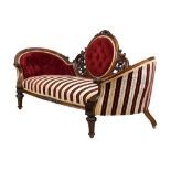 Victorian mahogany settee