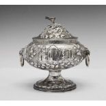 Late 19th Century American sterling silver lidded pedestal bowl
