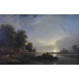 Edward Charles Williams (1807-1881) - Oil on canvas - River scene