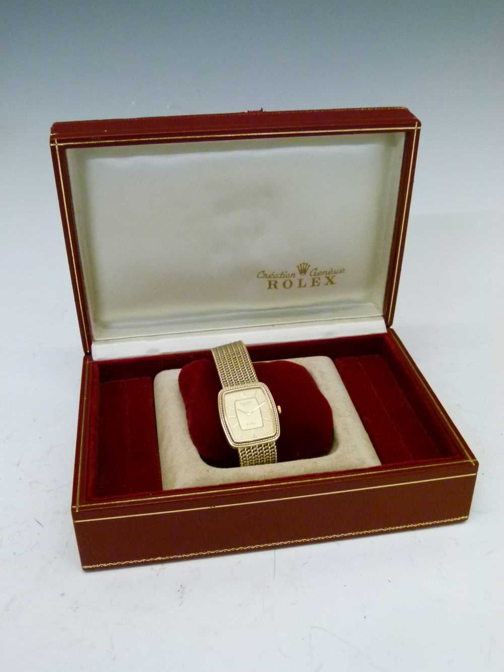 Rolex Geneve gentleman's Cellini 18ct gold bracelet watch - Image 3 of 10