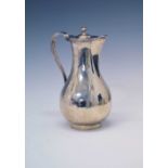George III silver lidded jug of baluster form