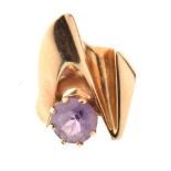 Danish amethyst ring,