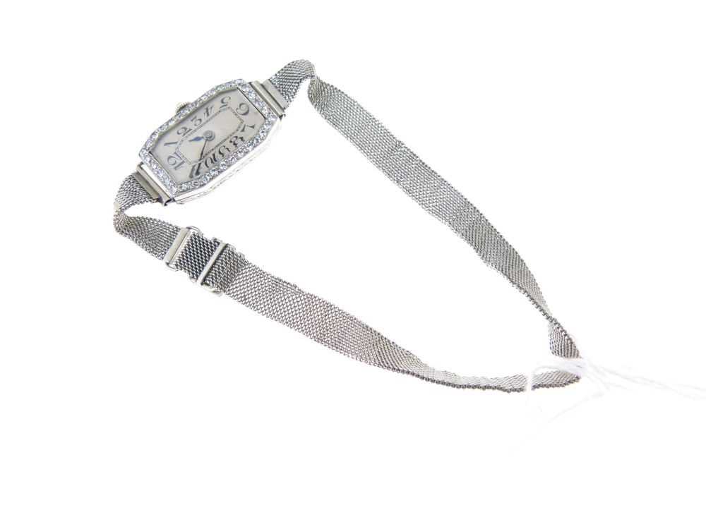 Lady's Art Deco white metal cased cocktail bracelet watch - Image 4 of 6