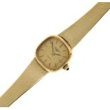 Longines - Lady's 14ct gold bracelet quartz watch