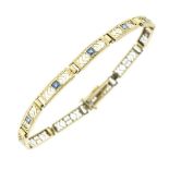 Sapphire set bracelet,