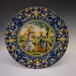 Large 20th Century maiolica charger
