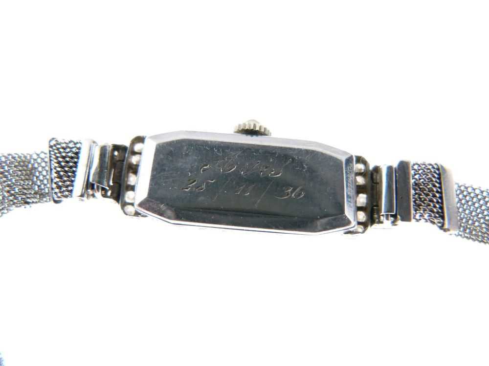 Lady's Art Deco white metal cased cocktail bracelet watch - Image 6 of 8