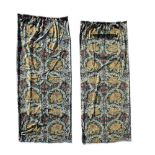 Pair of lined Liberty of London 'African Marigold' pattern curtains after a design by William Morris
