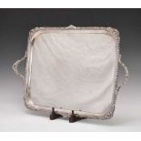 Edward VII silver two-handled tray, Thomas Bradbury & Sons 3600g approx