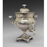 Silver plated hot water urn