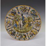 Italian maiolica charger