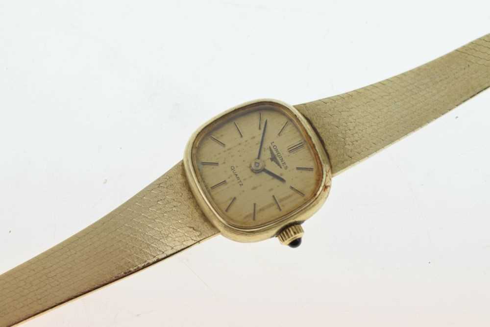 Longines - Lady's 14ct gold bracelet quartz watch - Image 3 of 8