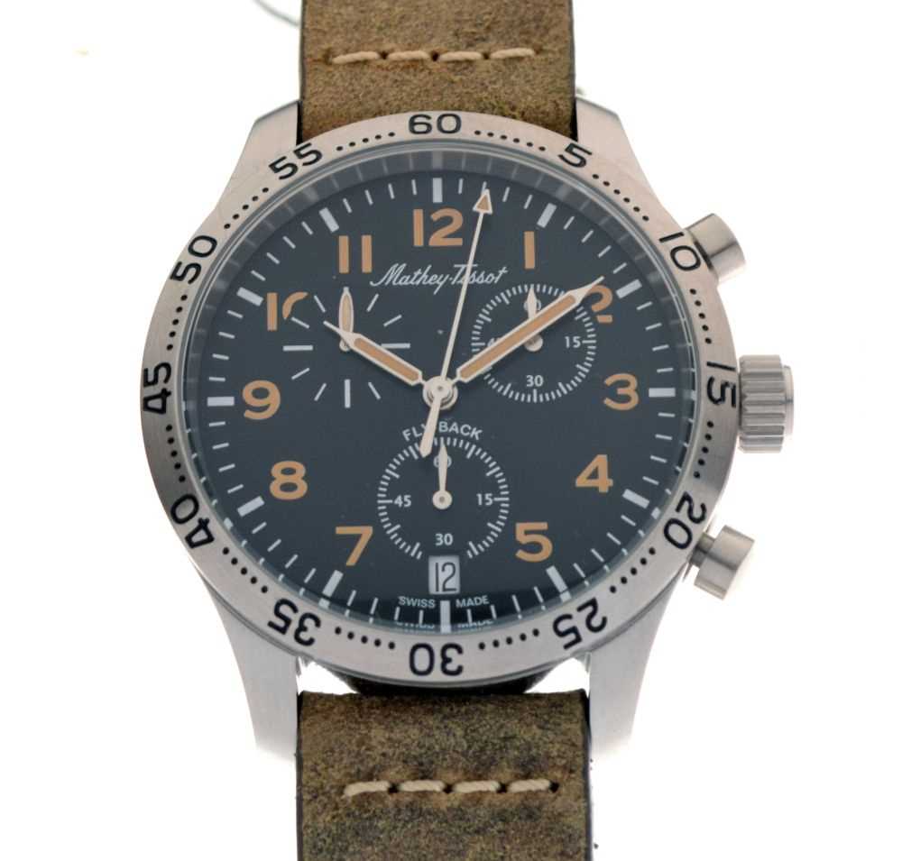Mathey Tissot gentleman's chronograph wristwatch
