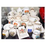Quantity of crested ware china