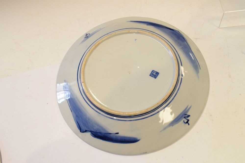 Pair of early 20th Century Japanese blue and white plates - Image 5 of 5