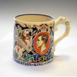 Burleigh Ware Edward VIII coronation mug designed by Dame Laura Knight