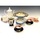 Quantity of ceramics to include; Royal Albert, Noritake, etc.