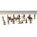 Quantity of Charbens and other toy solders, figures, etc