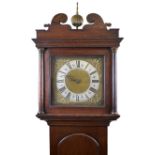 18th Century oak-cased 30-hour single-hand longcase clock - Brown, Bottesdal