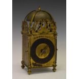 Part 17th Century brass lantern clock