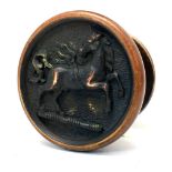 Cast door knob with horse, by repute ex Lloyds Bank