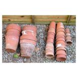 Quantity of terracotta pots