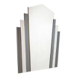 Art Deco style two-tone mirror