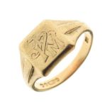 9ct gold signet ring