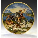 20th Century Italian maiolica dish