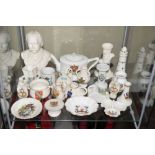 Quantity of crested china