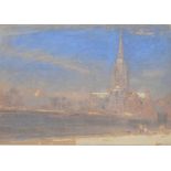 Albert Goodwin - Watercolour - Norwich Cathedral