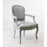 French style fauteuil (open armchair)