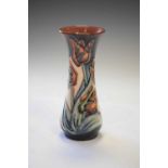 Moorcroft Tulip pattern vase