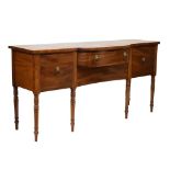 Regency mahogany inlaid sideboard