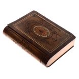 Walnut and inlaid trinket box in the form of a book