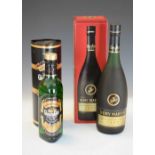 Remy Martin VSOP Fine Champagne Cognac 70cl, and Glenfiddich Special Reserve