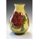 Moorcroft - Hibiscus pattern bulbous vase