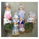 Group of assorted ceramic figures