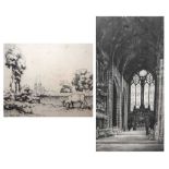 After Eugene Bejot, Alfred Bentley and Graham Clivard - Signed etchings