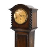 Oak cased grandmother clock - R.L. Prince of Preston