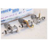 Two Frog '100' model aircraft diesel engines