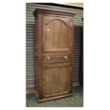 George III oak hall cupboard