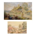 Two 19th Century watercolours, one in manner of Myles Birket Foster