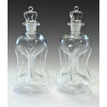 Pair of 'Holmegaard' glass decanters